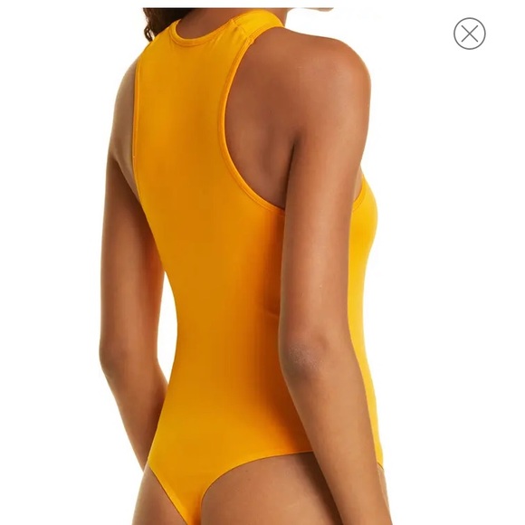 NWT Simon Miller Keao Body Suit Top in Sunset Orange Bodysuit - Picture 7 of 7